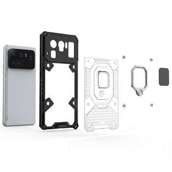 Husa telefon Xiaomi Mi 11 Ultra - Techsuit Honeycomb Armor - Rose-Violet - Img 3