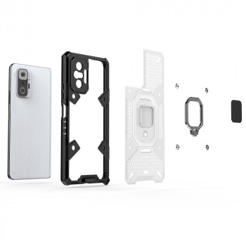 Husa telefon Xiaomi Redmi Note 10 Pro / Note 10 Pro Max - Techsuit Honeycomb Armor - Rose-Violet - Img 3