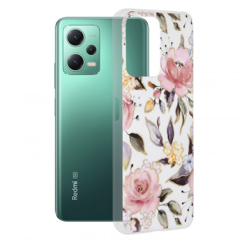 Husa telefon Xiaomi Redmi Note 12 5G / Poco X5 - Techsuit Marble Series - Chloe White