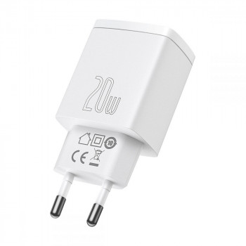 Incarcator Priza USB QC3.0 + Type-C 20W - Baseus Compact (CCXJ-B02) - White - Img 2