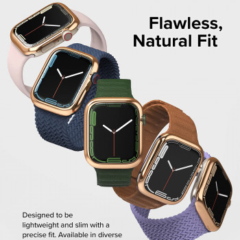Rama pentru Apple Watch 7 / 8 (45mm) - Ringke Bezel Styling - Glossy Gold - Img 4