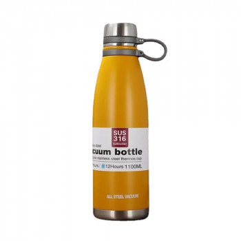 Termos pentru Ceai cu Infuzor din Otel Inoxidabil, 1100ml - Techsuit (THM3) - Yellow