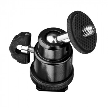 Adaptor Cold Shoe la 1/4 GoPro - Techsuit Action Camera (BH-2) - Black - Img 3