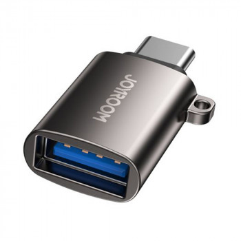 Adaptor Portabil USB la Type-C - JoyRoom (S-H151) - Black - Img 1