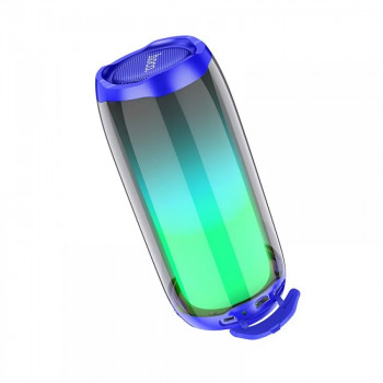 Boxa Portabila LED, Bluetooth 5.0, 10W - Hoco Pulsating (HC8) - Blue - Img 3