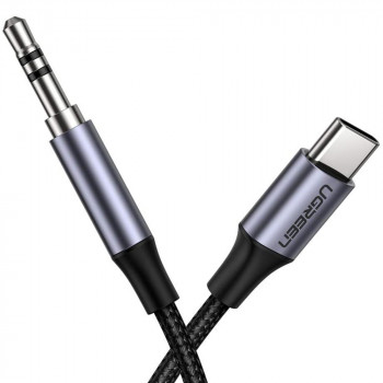 Cablu Audio Adaptor Type-C la Jack 1m - Ugreen (30633) - Deep Gray - Img 4