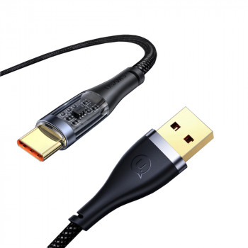 Cablu de Date USB la Type-C PD, 66W, 1.2m - USAMS Icy Series (US-SJ572) - Black