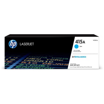Cartus imprimanta HP OEM W2031A LASER, 415A, W2031A original, cyan, 2,100 pagini