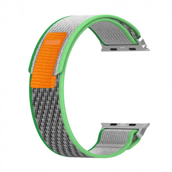 Curea pentru Apple Watch 1/2/3/4/5/6/7/8/SE/SE 2 (38/40/41mm) - Techsuit Watchband (W039) - Green / Green - Img 3