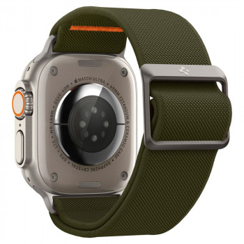Curea pentru Apple Watch 1 / 2 / 3 / 4 / 5 / 6 / 7 / 8 / SE / SE 2 / Ultra (42 mm / 44 mm / 45 mm / 49 mm) - Spigen Fit Lite Ultra - Khaki - Img 2