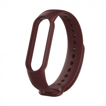 Curea pentru Xiaomi Mi Band 5 / 5 NFC / 6 / 6 NFC / Amazfit Band 5 - Techsuit Watchband (W013) - Dark Red - Img 2