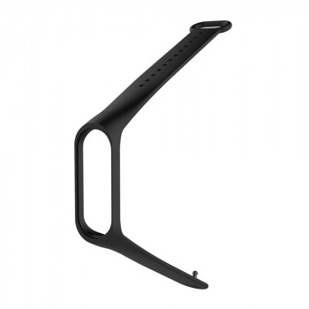 Curea pentru Xiaomi Mi Band 5 / 5 NFC / 6 / 6 NFC / Amazfit Band 5 - Techsuit Watchband (W013) - Black - Img 4