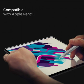 Folie pentru tableta Apple iPad Air 4 (2020) / Air 5 (2022) - Spigen Glas.TR Slim - Clear - Img 2