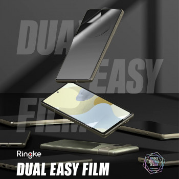Folie protectie telefon Google Pixel 7 (set 2) - Ringke Dual Easy Full - Clear - Img 3