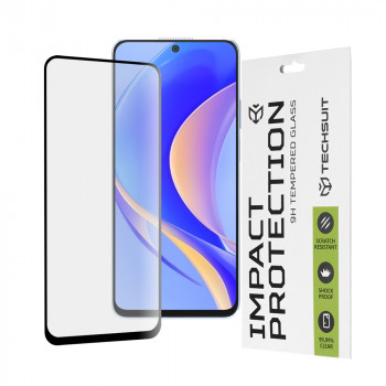 Folie protectie telefon Huawei nova Y90 - Techsuit 111D Full Cover / Full Glue Glass - Black