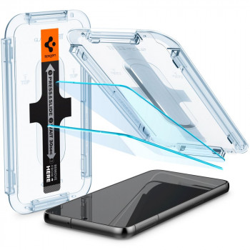Folie protectie telefon Samsung Galaxy S23 (set 2) - Spigen Glas.TR EZ FIT - Clear - Img 3