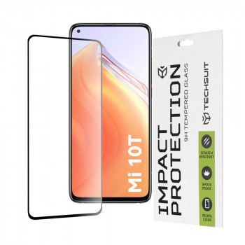 Folie protectie telefon Xiaomi Mi 10T 5G / Mi 10T Pro 5G - Techsuit 111D Full Cover / Full Glue Glass - Black