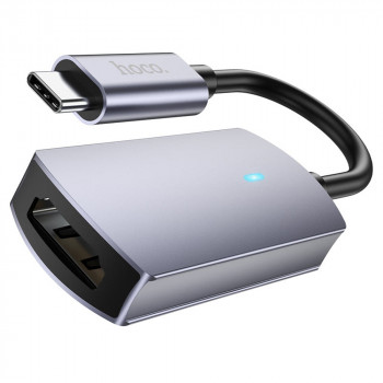 Hoco - OTG Adapter Presage (UA20) - Type-C Male to HDMI Female, 4K@30Hz 3840*2160P - Metal Gray