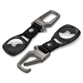 Husa pentru Apple AirTag - Spigen Rugged Armor - Black - Img 3
