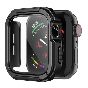 Husa pentru Apple Watch 7 / 8 (41mm) + Folie - Lito Watch Armor 360 - Black - Img 1