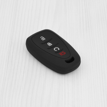 Husa pentru cheie Chevrolet Malibu XL, Equinox, Camaro, Cruze, Sonic, Volt, Tracker, Onix, Trax - Techsuit Car Key Case (1013.08) - Black - Img 2