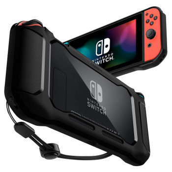 Husa pentru Nintendo Switch - Spigen Rugged Armor - Black