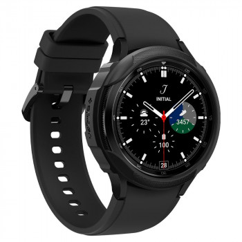 Husa pentru Samsung Galaxy Watch4 Classic (46mm) - Spigen Liquid Air - Matte Black - Img 3