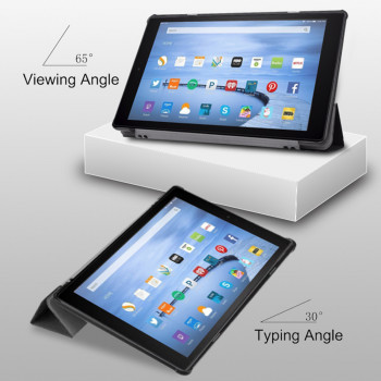 Husa pentru tableta Amazon Fire HD 10 (2017/2019) - Techsuit FoldPro - Black - Img 4