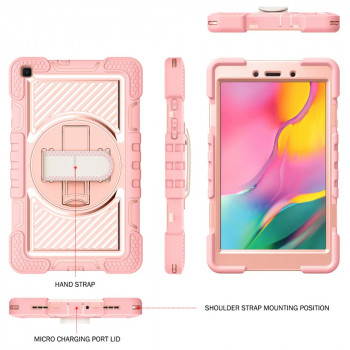 Husa pentru tableta Samsung Galaxy Tab A 8.0 2019 T290/T295 - Techsuit StripeShell 360 - Black - Img 4