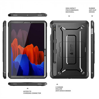Husa pentru tableta Samsung Galaxy Tab S7 Plus / S8 Plus - Supcase Unicorn Beetle Pro - Black - Img 2