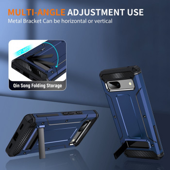 Husa telefon Google Pixel 7a - Techsuit Hybrid Armor Kickstand - Black - Img 4