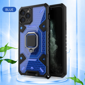 Husa telefon iPhone 11 Pro Max - Techsuit Honeycomb Armor - Blue - Img 2