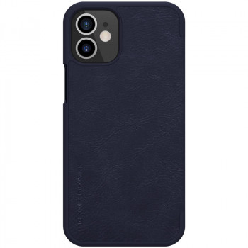 Husa telefon iPhone 12 mini - Nillkin QIN Leather Case - Blue - Img 2