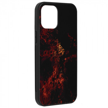 Husa telefon iPhone 12 Pro Max - Techsuit Glaze Series - Red Nebula - Img 4