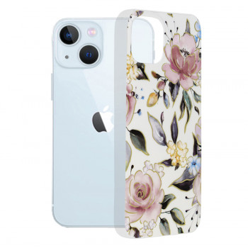 Husa telefon iPhone 13 - Techsuit Marble Series - Chloe White