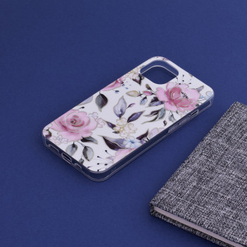 Husa telefon iPhone 13 - Techsuit Marble Series - Chloe White - Img 4