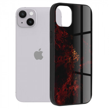 Husa telefon iPhone 14 Plus - Techsuit Glaze Series - Red Nebula - Img 1
