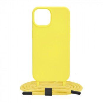 Husa telefon iPhone 14 - Techsuit Crossbody Lanyard - Yellow