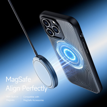 Husa telefon iPhone 15 Pro - Dux Ducis Aimo MagSafe Series - Black - Img 3