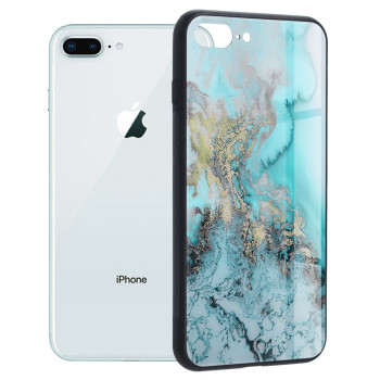 Husa telefon iPhone 7 Plus / 8 Plus - Techsuit Glaze Series - Blue Ocean - Img 1