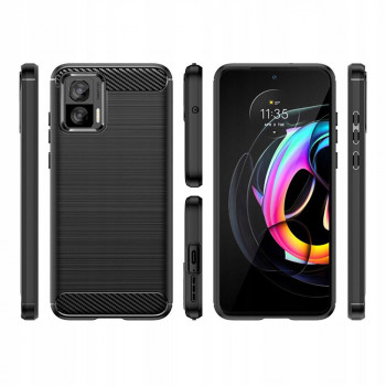 Husa telefon Motorola Edge 30 Neo - Techsuit Carbon Silicone - Black - Img 2