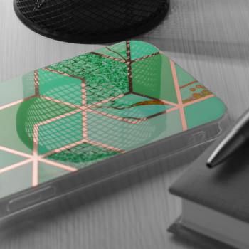 Husa telefon Motorola Moto E7 Power / Moto E7i Power - Techsuit Marble Series - Green Hex - Img 3