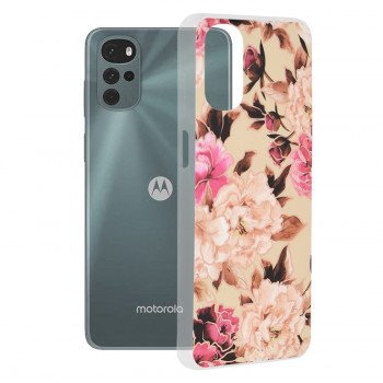 Husa telefon Motorola Moto G22 - Techsuit Marble Series - Mary Berry Nude