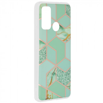 Husa telefon Motorola Moto G60 - Techsuit Marble Series - Green Hex - Img 2