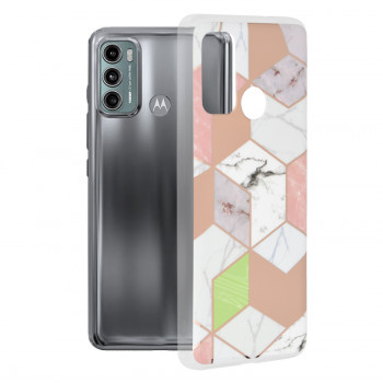 Husa telefon Motorola Moto G60 - Techsuit Marble Series - Purple Hex