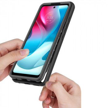 Husa telefon Motorola Moto G60S + Folie - Techsuit Defense360 Pro - Black - Img 2