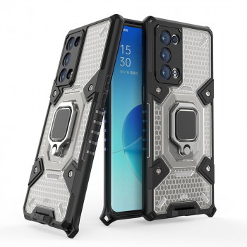 Husa telefon Oppo Reno6 Pro 5G (Snapdragon) - Techsuit Honeycomb Armor - Black