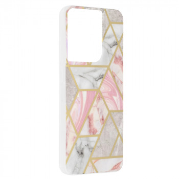 Husa telefon Oppo Reno8 - Techsuit Marble Series - Pink Hex - Img 2