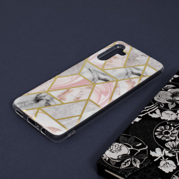 Husa telefon Samsung Galaxy A13 5G / A04s - Techsuit Marble Series - Pink Hex - Img 4
