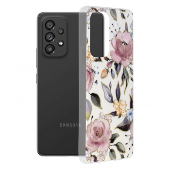 Husa telefon Samsung Galaxy A53 5G - Techsuit Marble Series - Chloe White